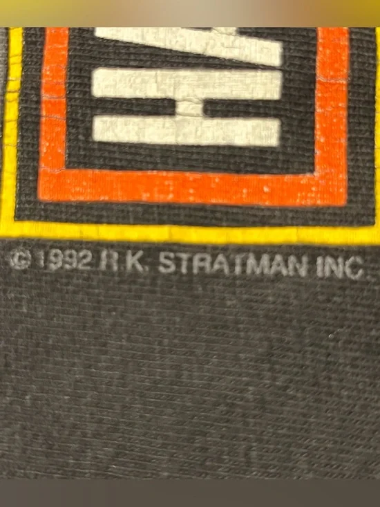 1992 Harley Davidson R.K. Stratman Inc double-sided eagle graphic made in USA T - Picture 4 of 12